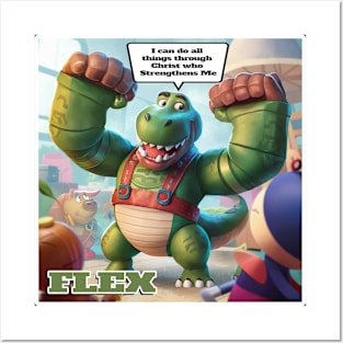 Flex - The Oversized Armed Dinosaur from Joy Story Posters and Art